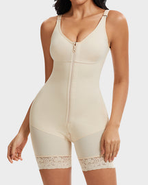 Tummy Control Butt Lifter Shaper with Zipper Crotch Fajas Colombianas