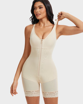 Tummy Control Butt Lifter Shaper with Zipper Crotch Fajas Colombianas