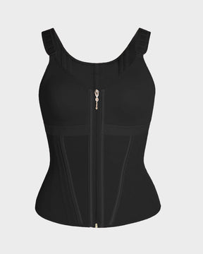 Double-Layer Tummy Control Waist Shaper Girdle With Bra
